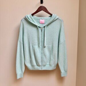 Crush Cashmere Cashmere Rio Cropped Zip-Up Hoodie